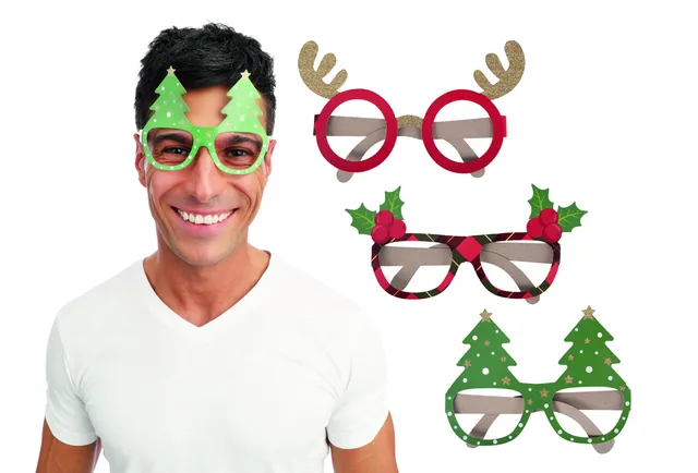 ptit-clown-23655-brille-aus-karton-weihnachten-6-st-ck image 1