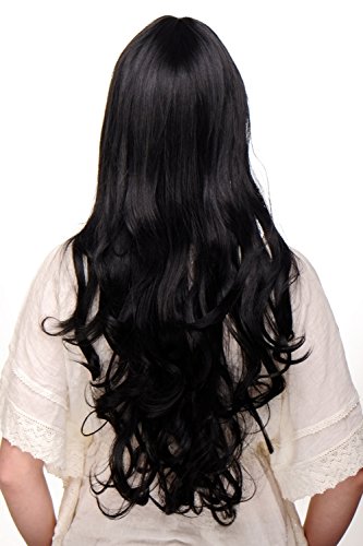 wig-me-up-3116-1b-damenper-cke-schwarz-sehr-lang-70-cm-mit-pony image 7