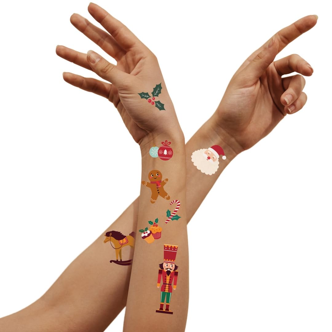 p-tit-clown-24180-tempor-re-weihnachts-tattoos-f-r-kinder-erwachsene image 2