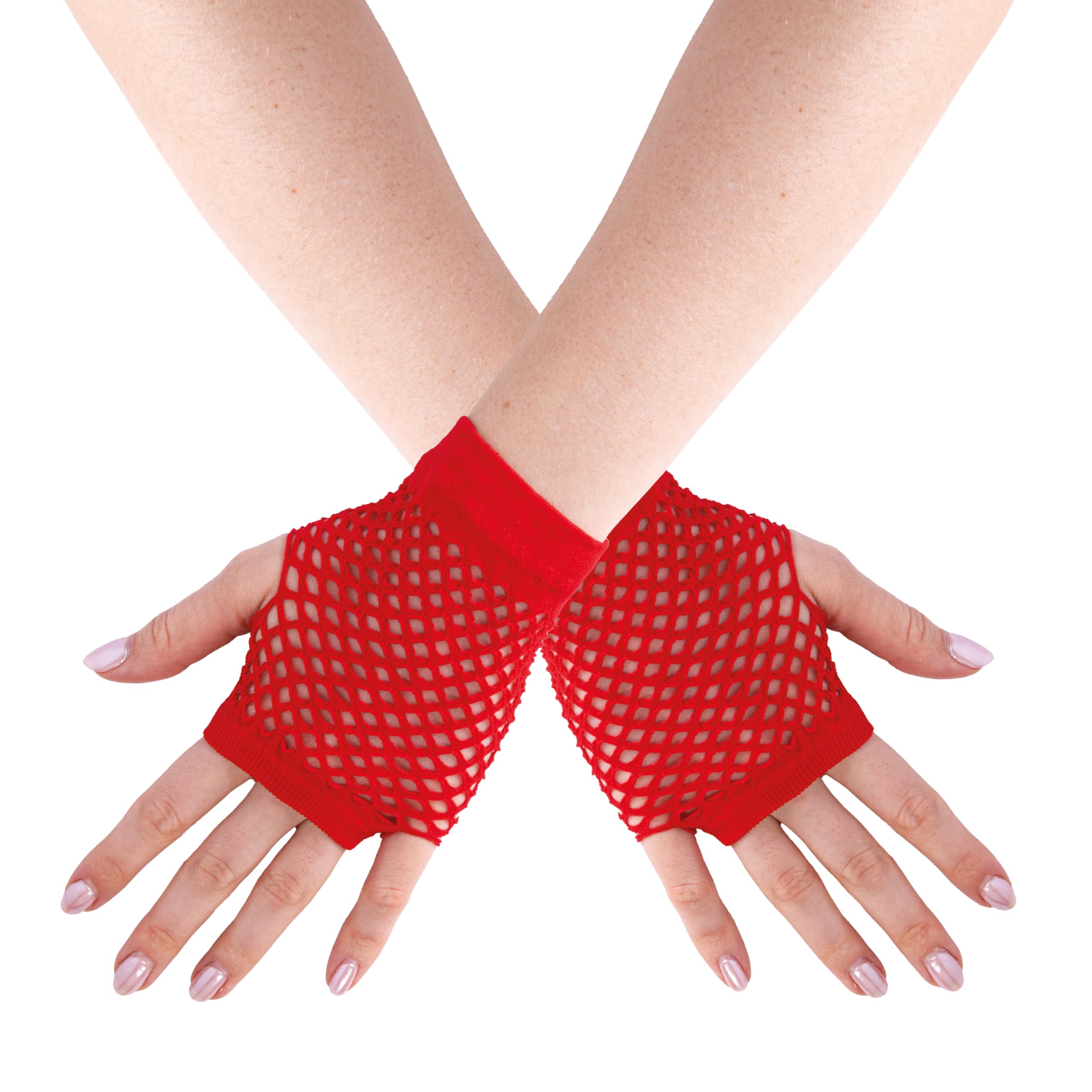 ptit-clown-90315-fingerlose-netzhandschuhe-rot-1-paar image 1