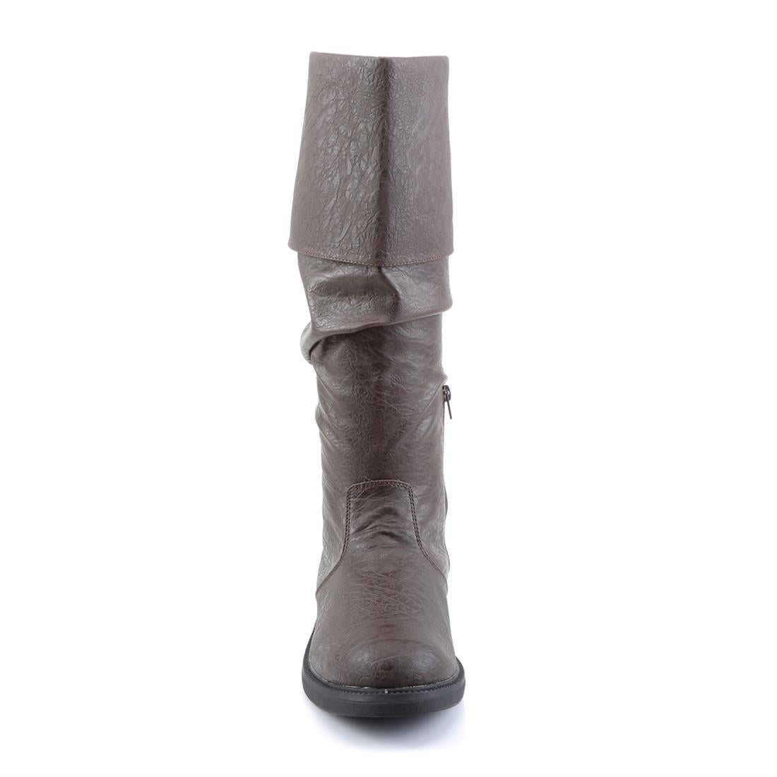 funtasma-robinhood-100-knie-stiefel-braun-mit-stulpe-und-innen-zip image 2