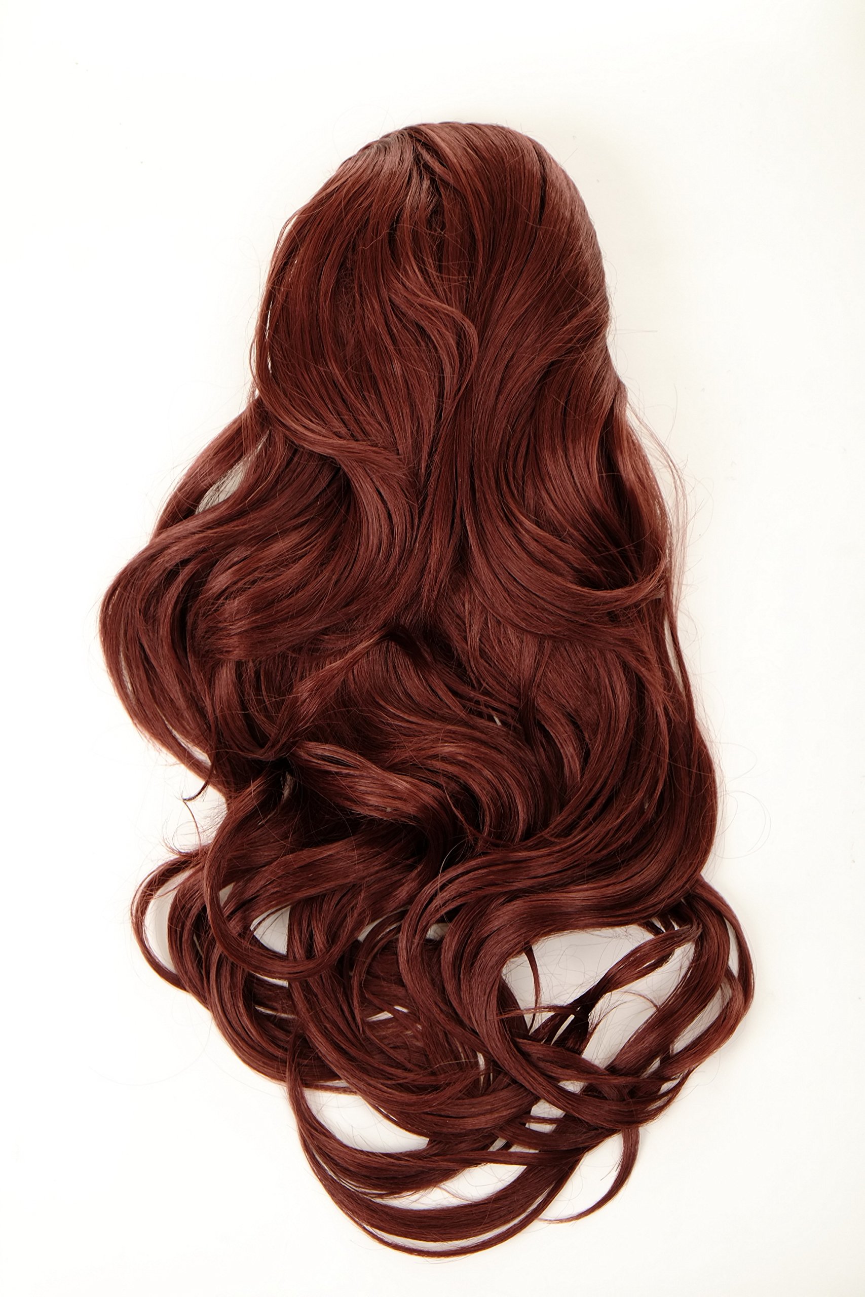 wig-me-up-90607-35-halbper-cke-rostbraun-60-cm-wetlook-mit-flecht-haarreif image 2