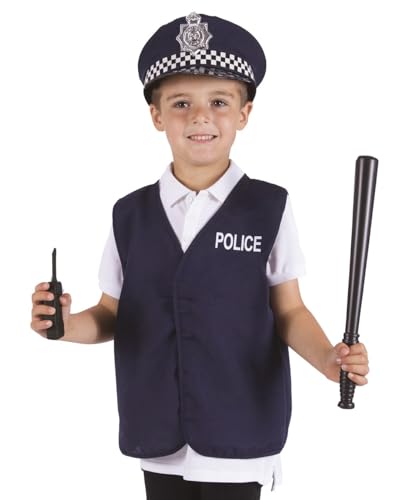 p-tit-clown-kit-policier-polizei-kost-m-set-kind-blau-marine image 8