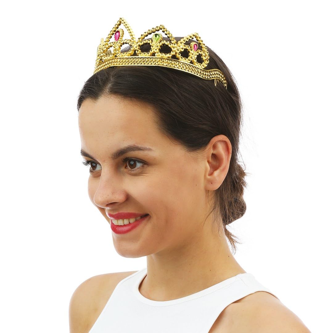 p-tit-clown-17629-prinzessinnen-diadem-gold-kunststoff-damen image 4