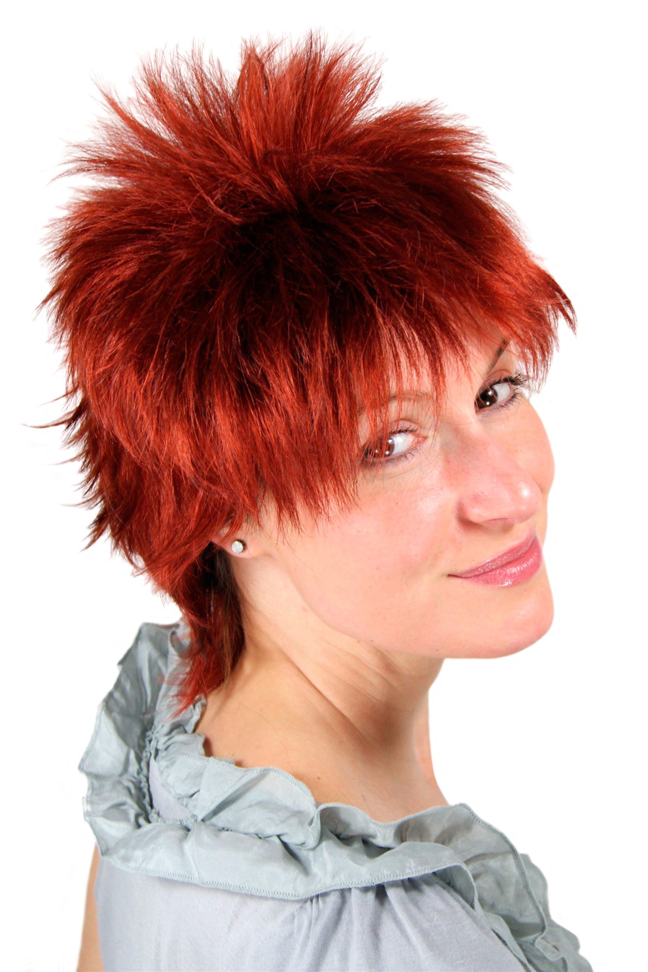 wig-me-up-26155-131-kurzhaar-per-cke-rot-frech-80er-ndw-25-cm image 1