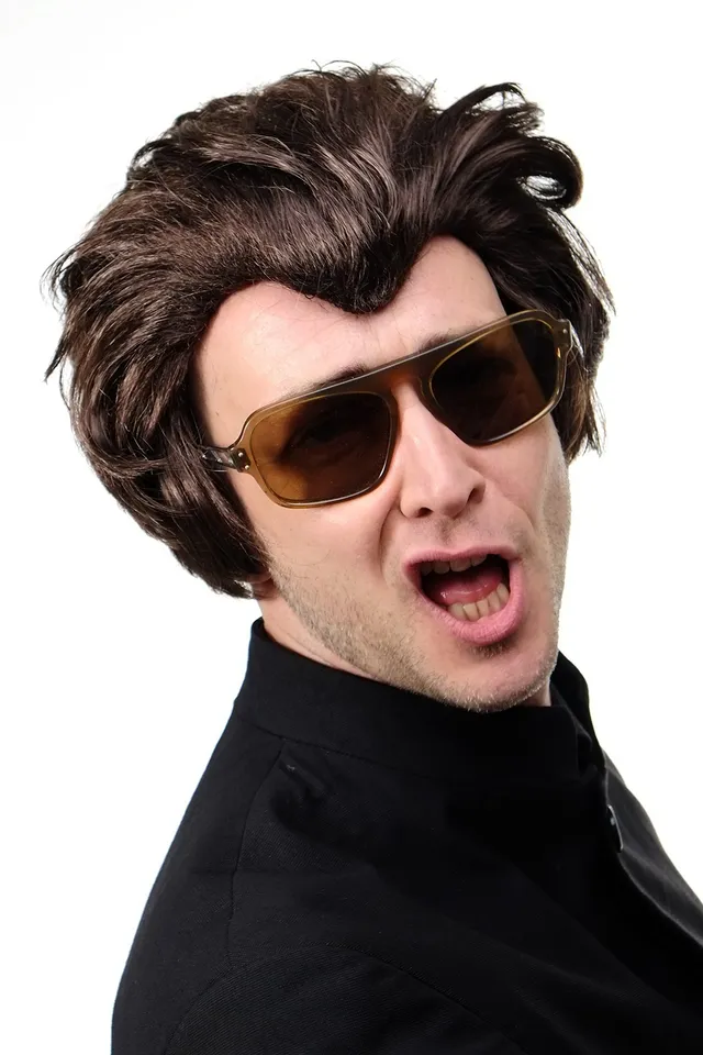 wig-me-up-45874-4-herrenper-cke-rockabilly-king-50er-tolle-braun-20-cm image 1