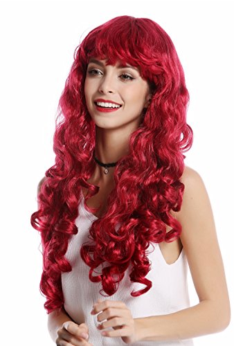 wig-me-up-0082-za13a-per-cke-damen-dunkelrot-lang-lockig-volumin-s-mit-pony image 7