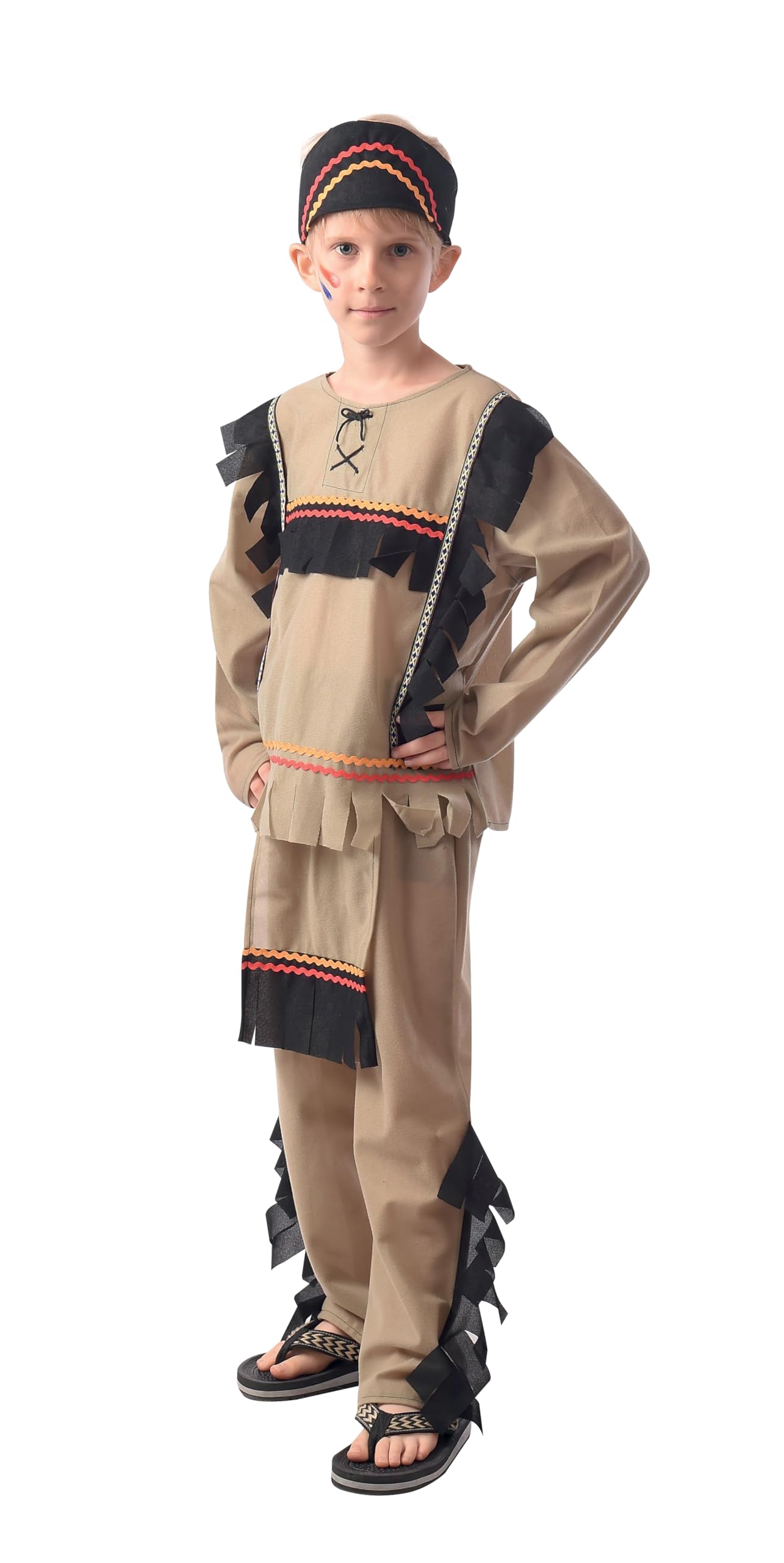 p-tit-clown-kinderkost-m-luxus-indianer-88145-gr-e-10-12-jahre image 7