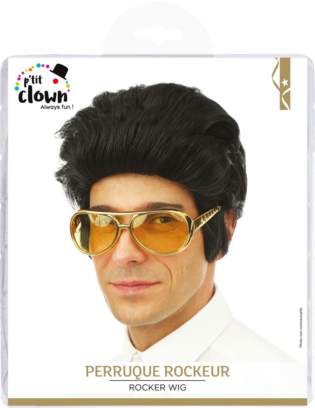 ptit-clown-50870-rocker-per-cke-schwarz-rock-n-roll-star-look image 4