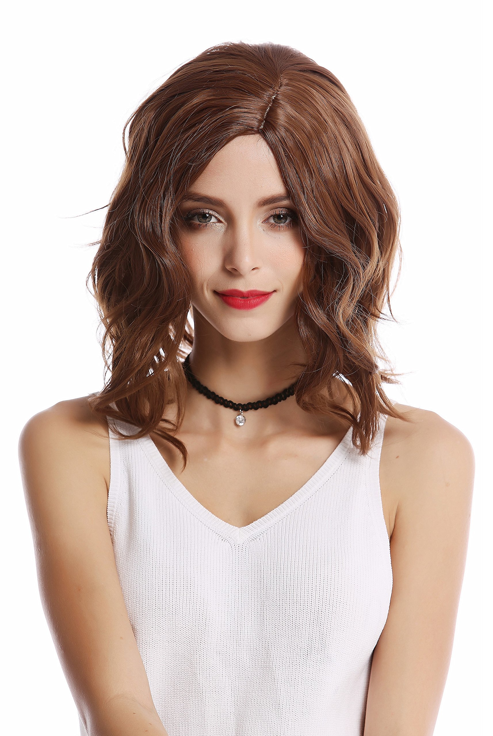wig-me-up-yzf-4371-12b-damenper-cke-longbob-schulterlang-gewellt-braun-40-cm image 1