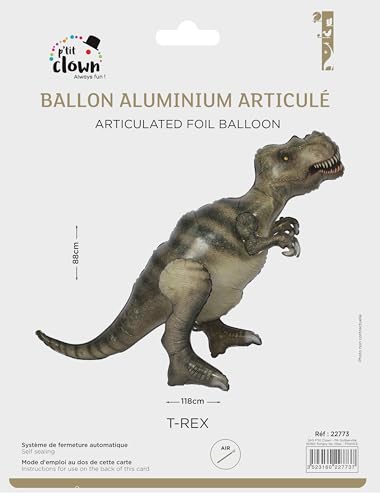 p-tit-clown-dinosaurier-folienballon-t-rex-standfigur-luft image 5