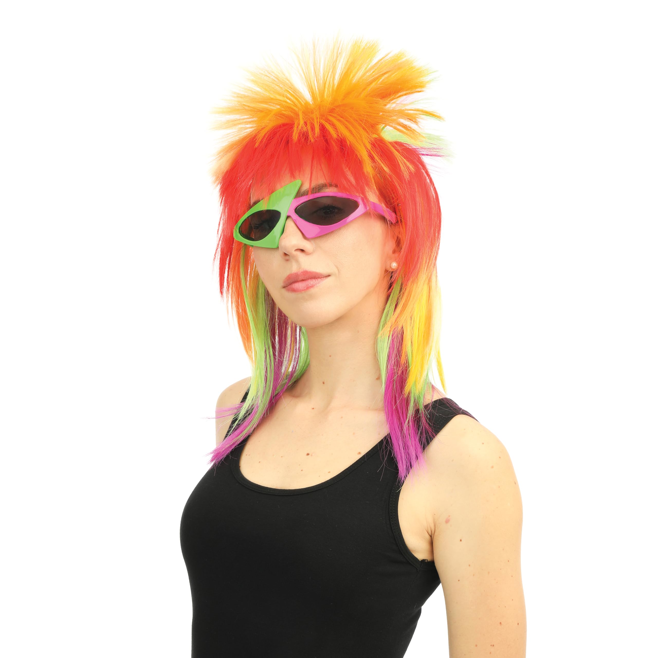 ptit-clown-24008-per-cke-punk-mehrfarbig-80er-retro image 4