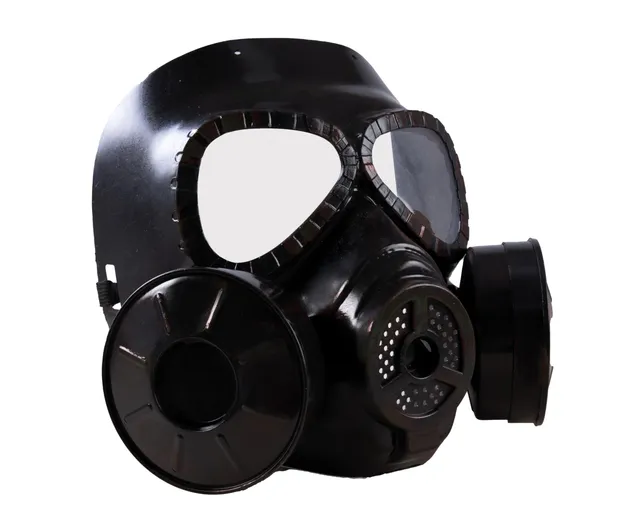 p-tit-clown-gasmaske-kost-m-erwachsene-schwarz image 1