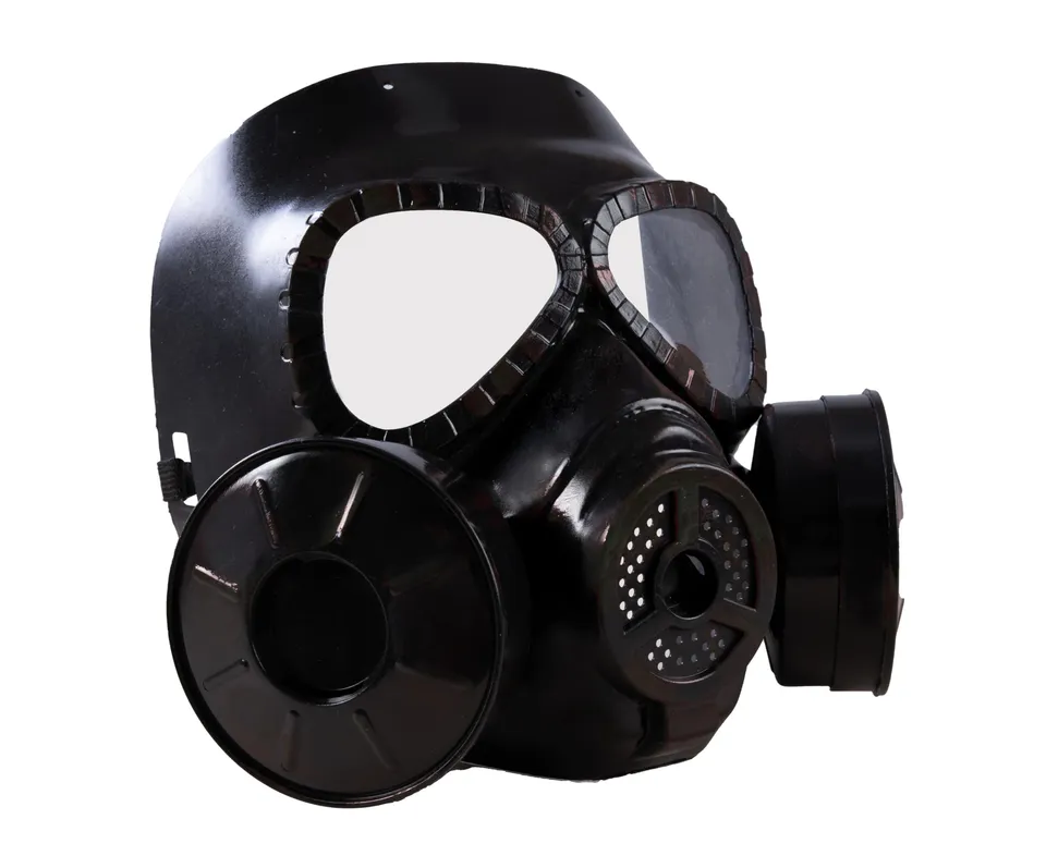 p-tit-clown-gasmaske-kost-m-erwachsene-schwarz image 1