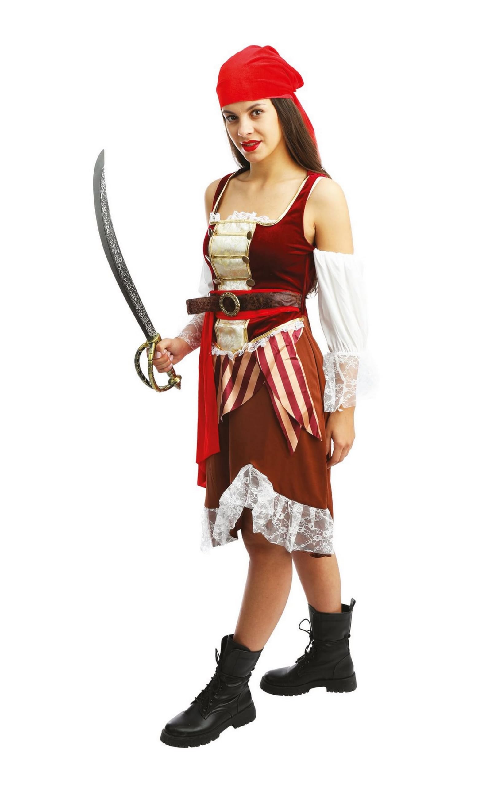 ptit-clown-luxus-piratenkost-m-damen-piratin-karnevalskost-m-aus-polyester image 2