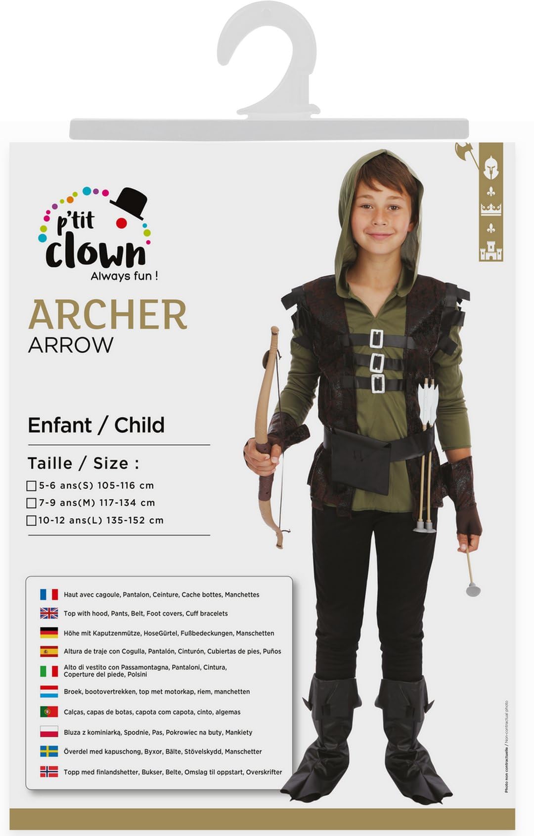 p-tit-clown-luxe-archer-bogensch-tze-kinderkost-m image 5
