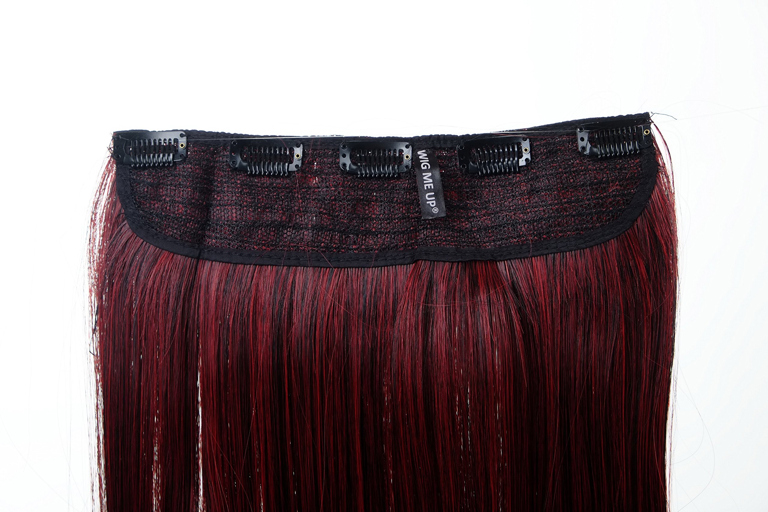wig-me-up-yzf-3179p-clip-in-extension-ombre-schwarz-rot-60-cm image 3