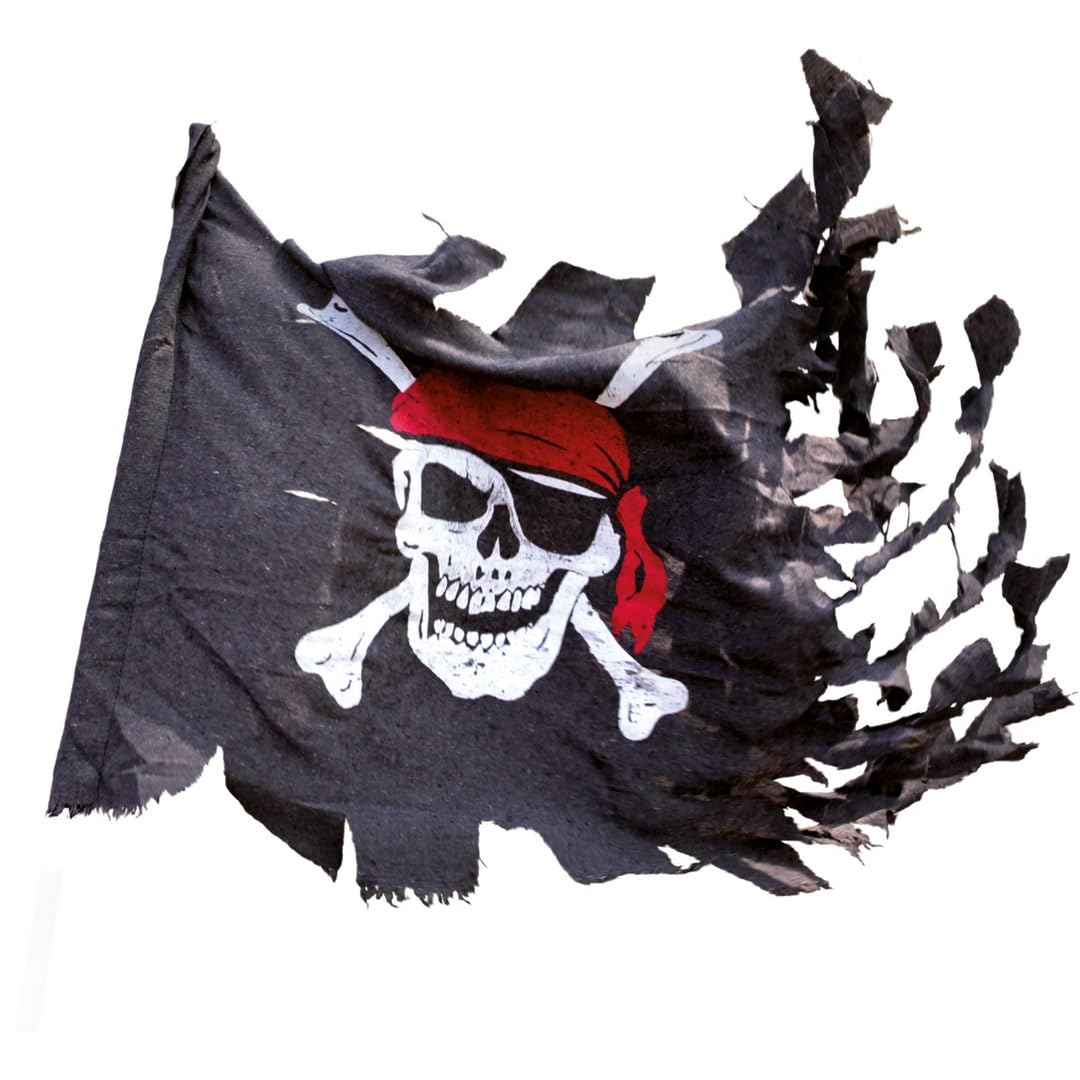 ptit-clown-piratenflagge-29400-dekoflagge-70-x-100-cm-schwarz image 1