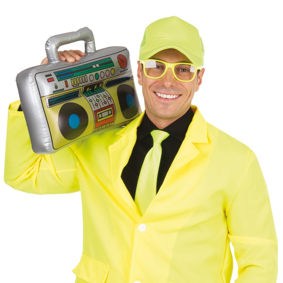 p-tit-clown-22681-aufblasbarer-kassettenspieler-boombox-grau image 3