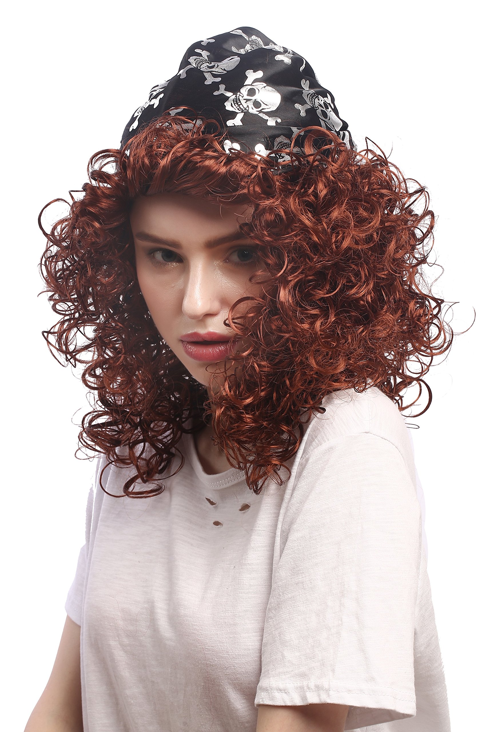 wig-me-up-91121-za340-piratin-per-cke-rotbraun-lockig-45-cm-mit-kopftuch image 2