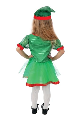 ptit-clown-wichtelkost-m-weihnachtself-f-r-m-dchen-gr-n-mit-kleid-und-m-tze image 8