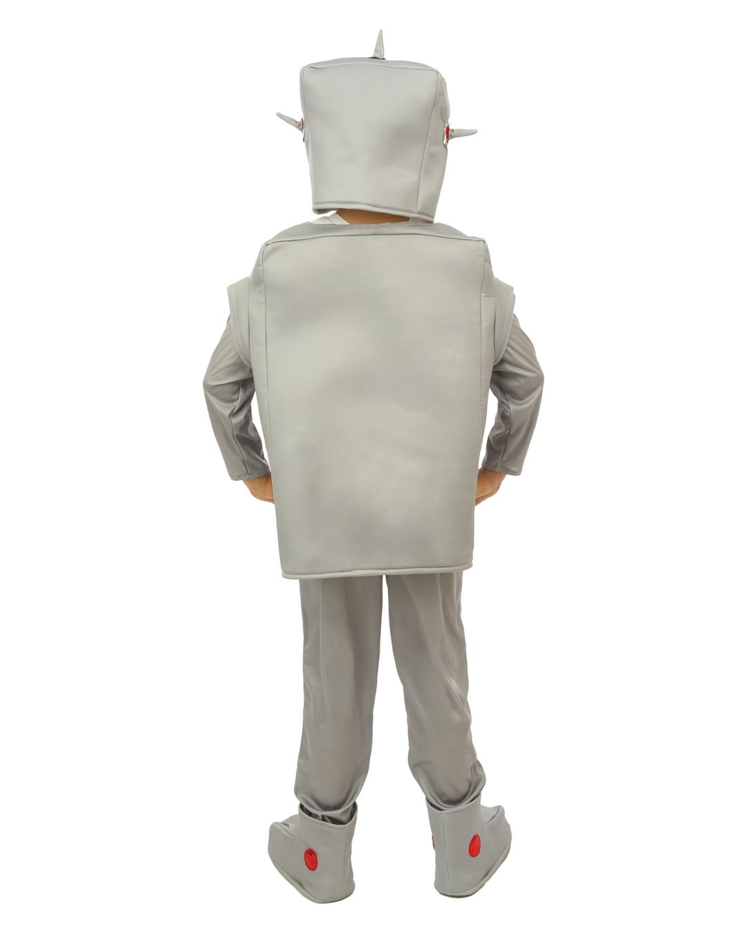 ptit-clown-roboter-kost-m-f-r-kinder-grau-komplett-mit-helm image 3