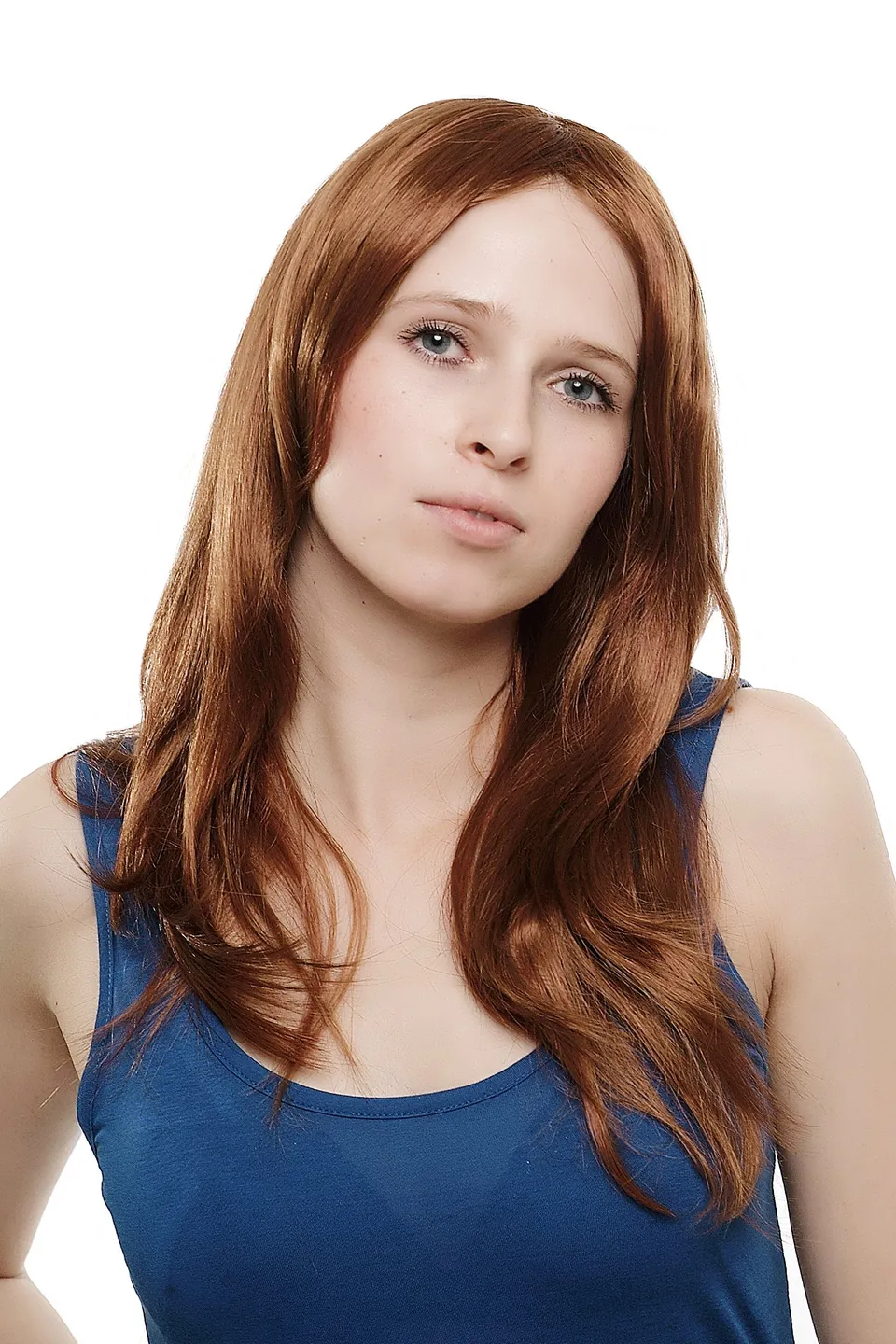 wig-me-up-sa017-30b130-damenper-cke-lang-glatt-rot-mix-mit-mittelscheitel image 1