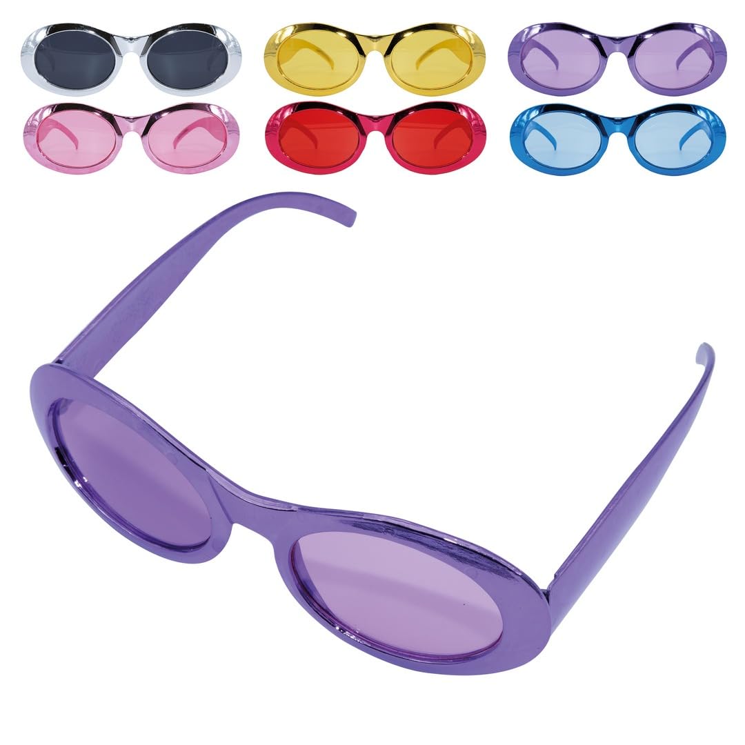 ptit-clown-24581-glitzerbrille-kunststoff-partybrille-mehrfarbig image 2