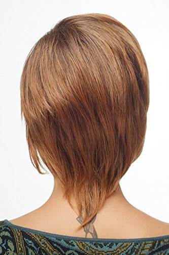 wig-me-up-dw146a-damen-kurzhaarper-cke-erdbeerblond-mit-schwarzen-str-hnen image 8
