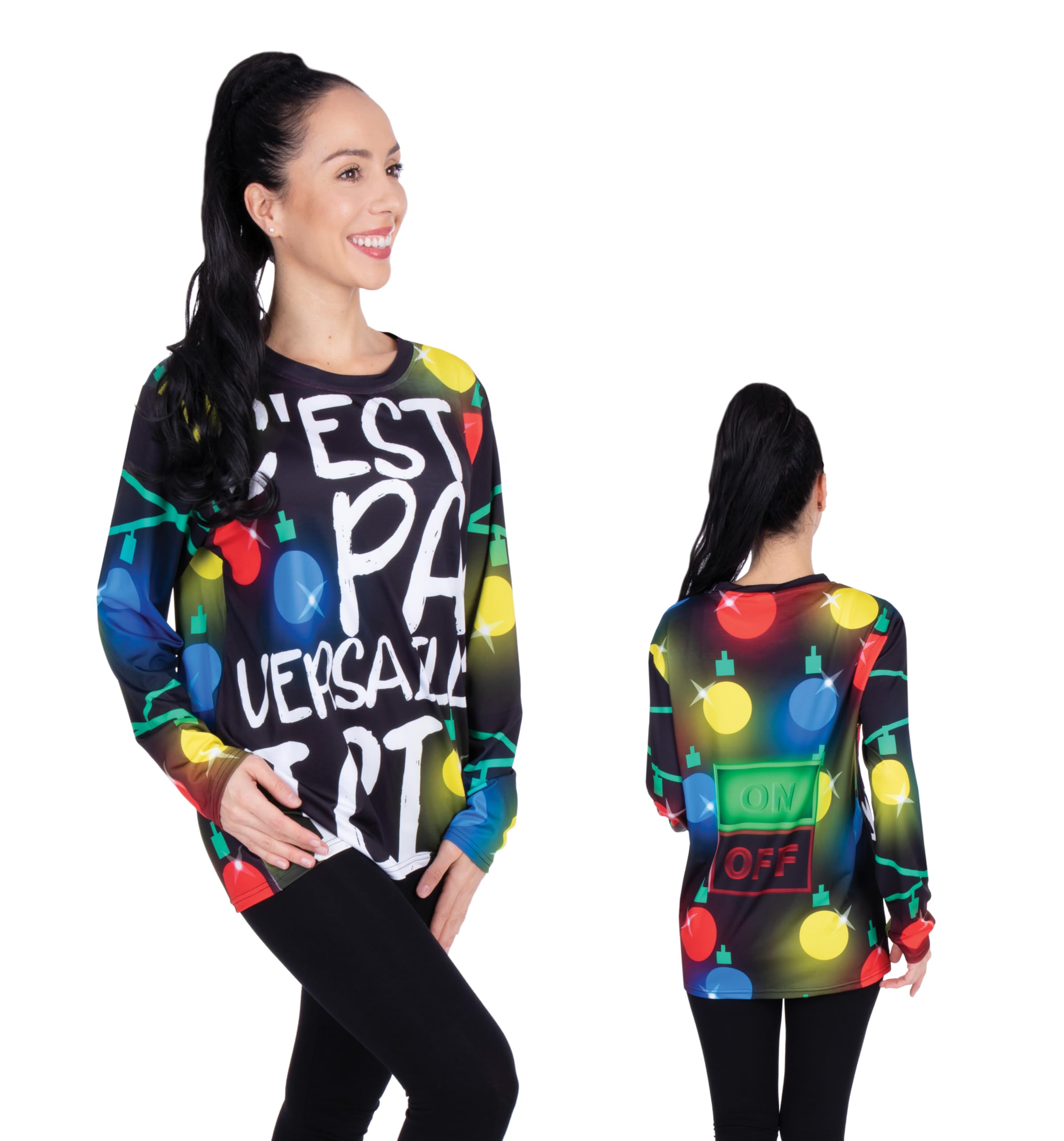 p-tit-clown-weihnachts-t-shirt-c-est-pas-versailles-ici-f-r-erwachsene image 2