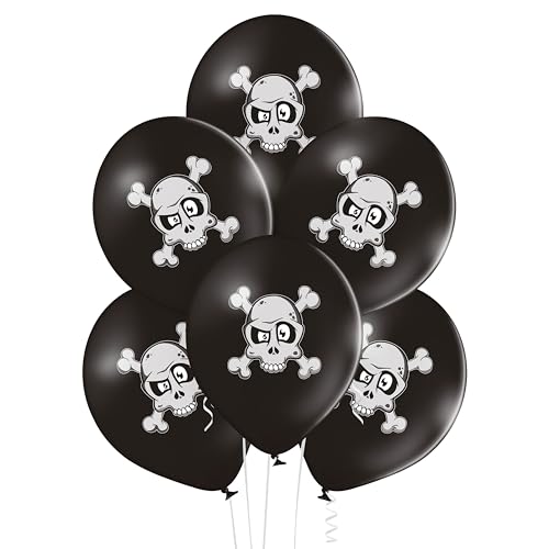 p-tit-clown-halloween-ballons-30-cm-8er-set-totenkopf-schwarz image 3