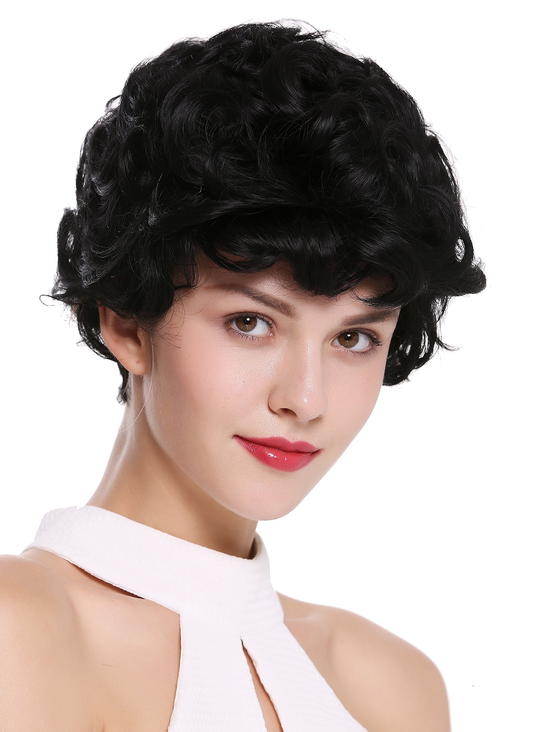 wig-me-up-damenper-cke-dw-2740-1-kurz-locken-schwarz-25-cm image 2