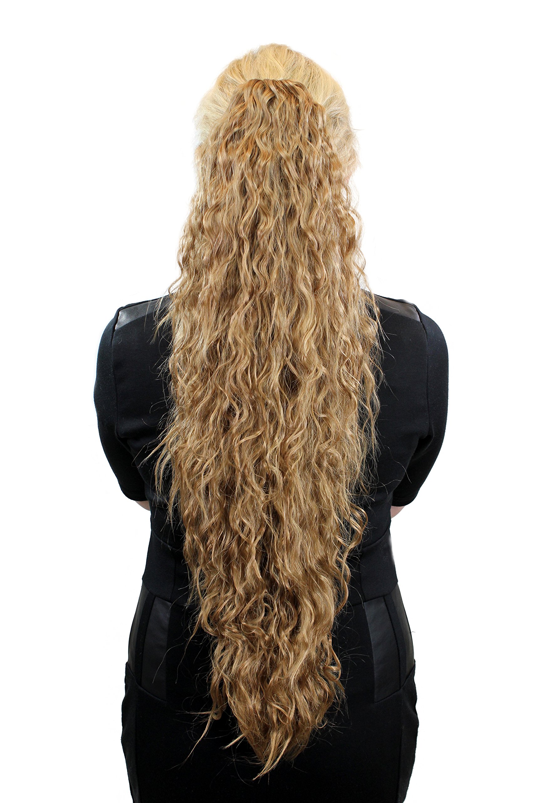 wig-me-up-haarteil-pferdeschwanz-n838-19-supervolumin-s-kinky-locken-dunkelblond image 1