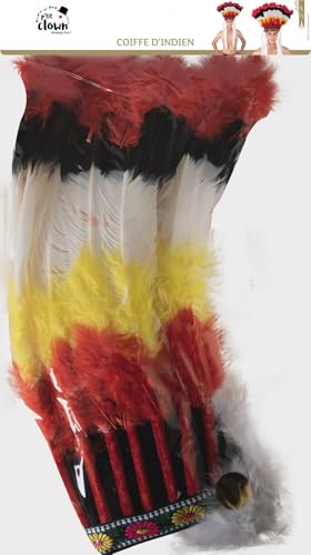 p-tit-clown-26300-indianer-kopfschmuck-rot-gelb-mit-marabouts-einheitsgr-e image 4