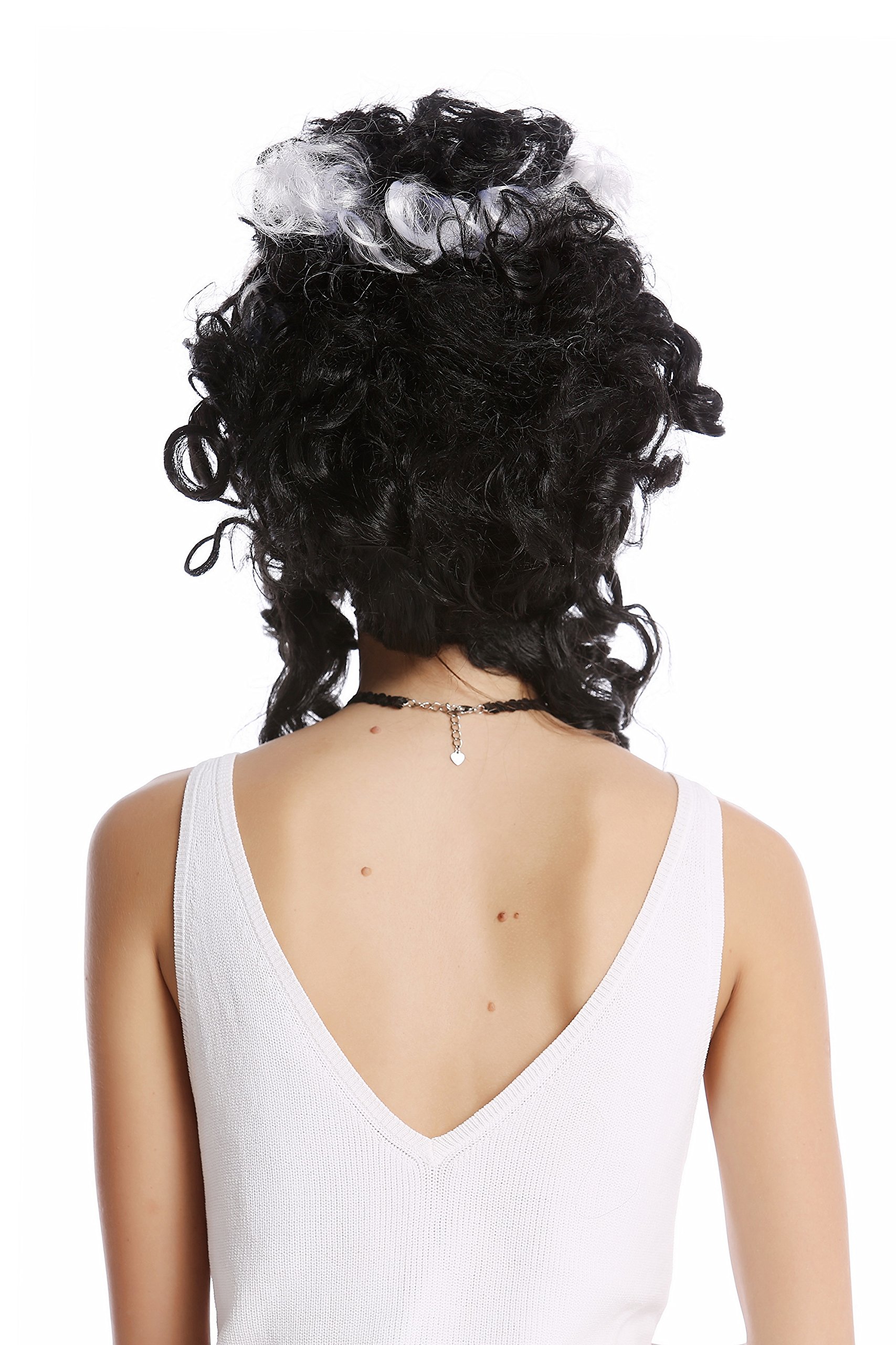 wig-me-up-91082-za103-za62-beehive-per-cke-frankensteins-braut-schwarz-mit-wei-e image 3