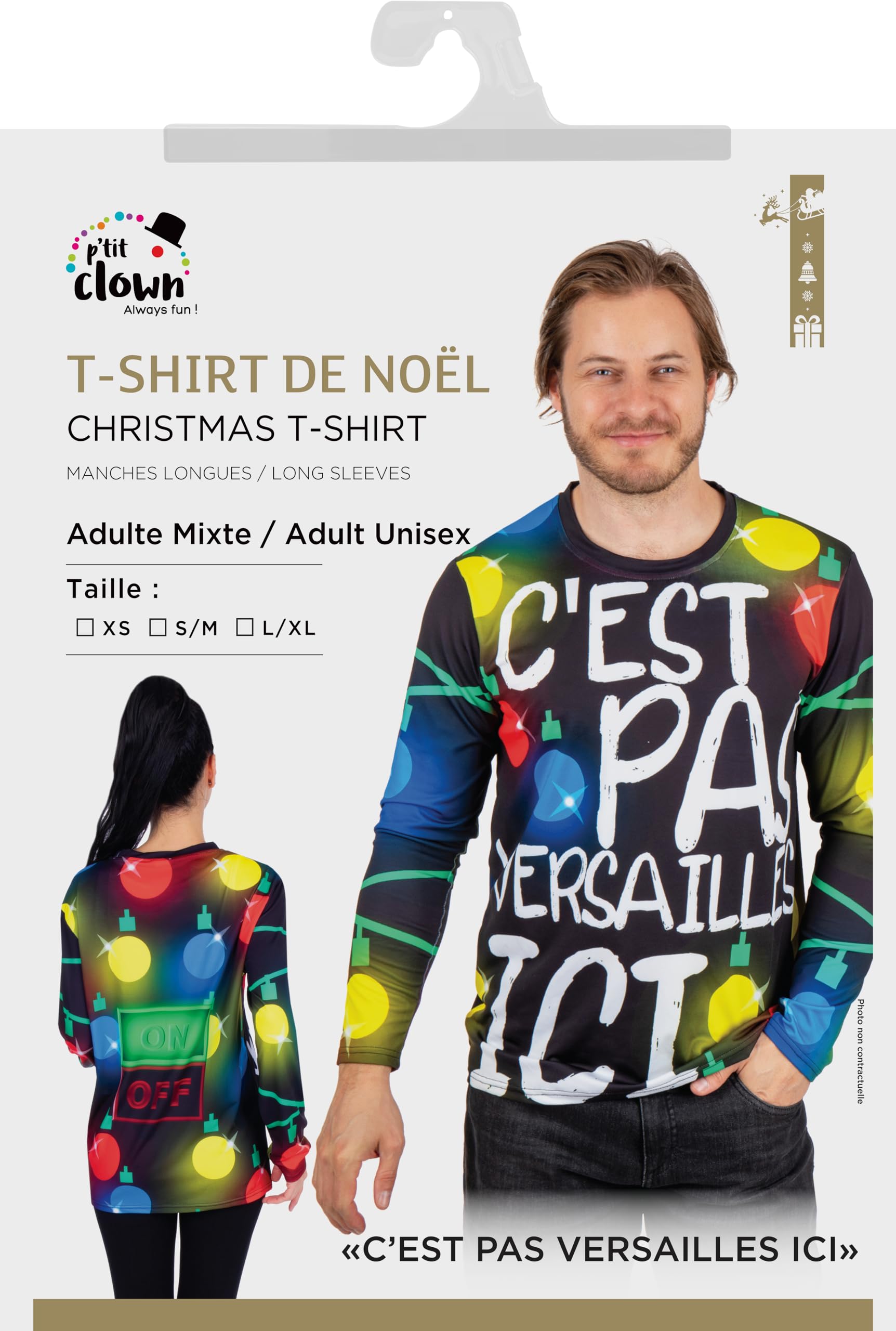p-tit-clown-weihnachts-t-shirt-c-est-pas-versailles-ici-f-r-erwachsene image 3