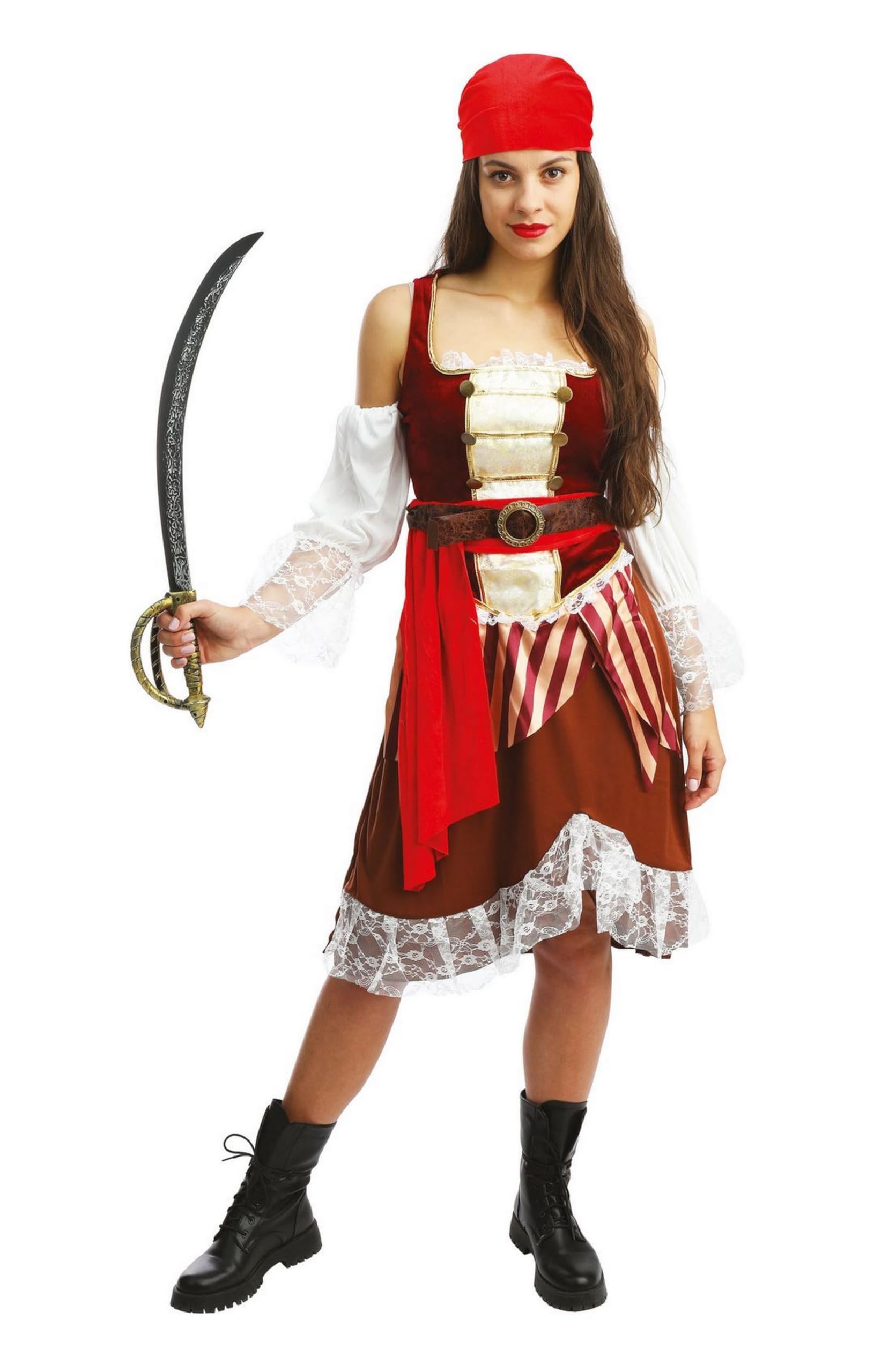 ptit-clown-luxus-piratenkost-m-damen-piratin-karnevalskost-m-aus-polyester image 1