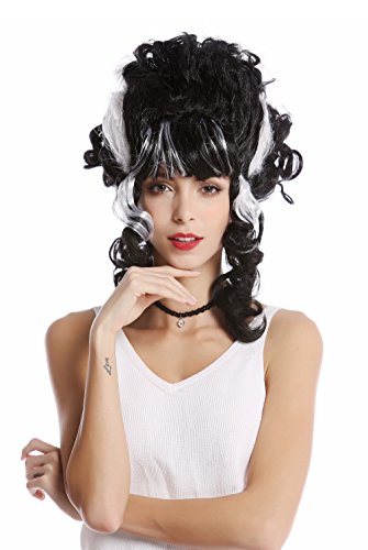 wig-me-up-91082-za103-za62-beehive-per-cke-frankensteins-braut-schwarz-mit-wei-e image 6