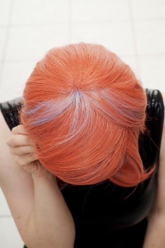 wig-me-up-h9001-t23-3-t4020-per-cke-schulterlang-rot-mit-cyan-str-hnen-50-cm image 8
