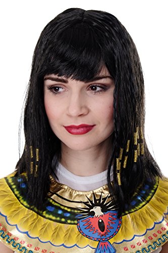 wig-me-up-pw0185-p103-cleopatra-per-cke-schwarz-mit-goldperlen image 2