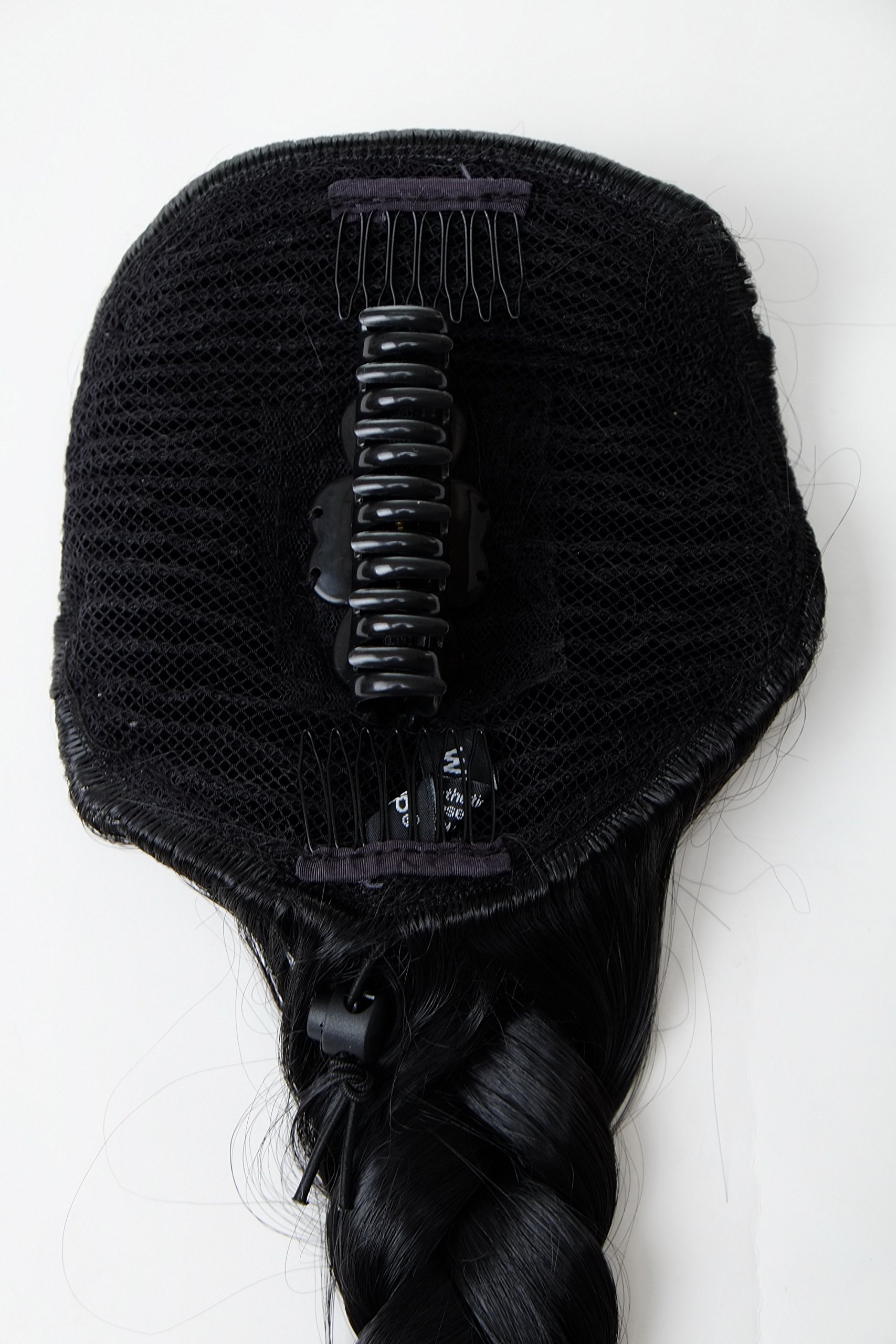 wig-me-up-nc006-1b-haarteil-zopf-pferdeschwanz-geflochten-65-cm-schwarz image 3