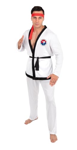 p-tit-clown-ninja-kost-m-f-r-damen-samurai-komplett-set-schwarz-rot image 7