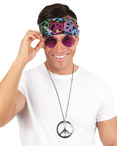 p-tit-clown-22697-hippie-zubeh-r-set-erwachsene-mehrfarbig image 5