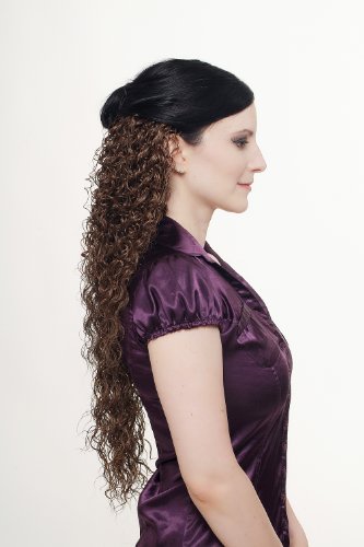 wig-me-up-h9311-10-halbper-cke-clip-in-extension-stark-gelockt-braun-60-cm image 6