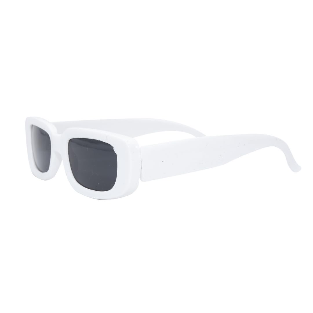 ptit-clown-michel-p-kost-mbrille-rechteckig-wei-retro-70er image 3