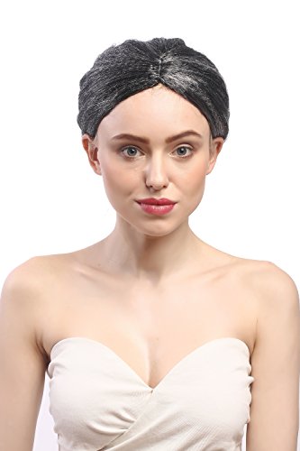 wig-me-up-4007-p103-309-damen-karneval-per-cke-dutt-grau-schwarz-oma-25-cm image 8