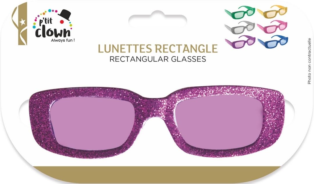 ptit-clown-10888-glitzerbrille-kunststoff-rechteckig-disco image 5