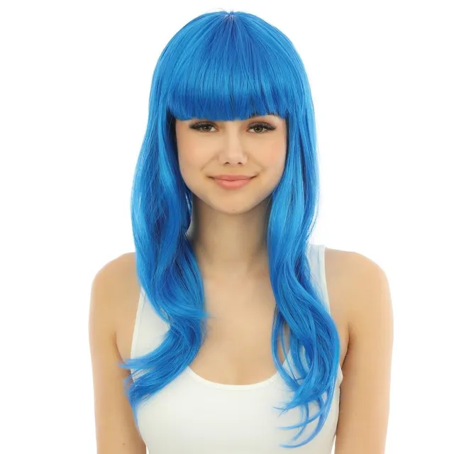 ptit-clown-68060-lola-per-cke-lang-glatt-mit-pony-blau-50-cm image 1