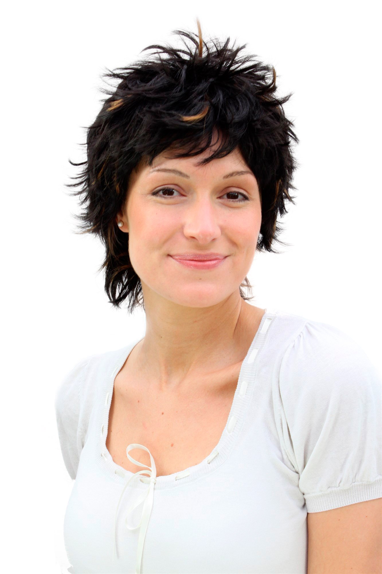 wig-me-up-per-cke-a33-2b27-kurzhaar-per-cke-schwarz-mit-blonden-str-hnen-igel-lo image 1
