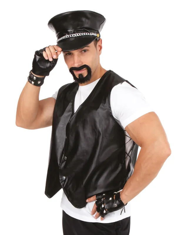 ptit-clown-55870-weste-ohne-rmel-cowboy-kunstleder-einheitsgr-e image 1